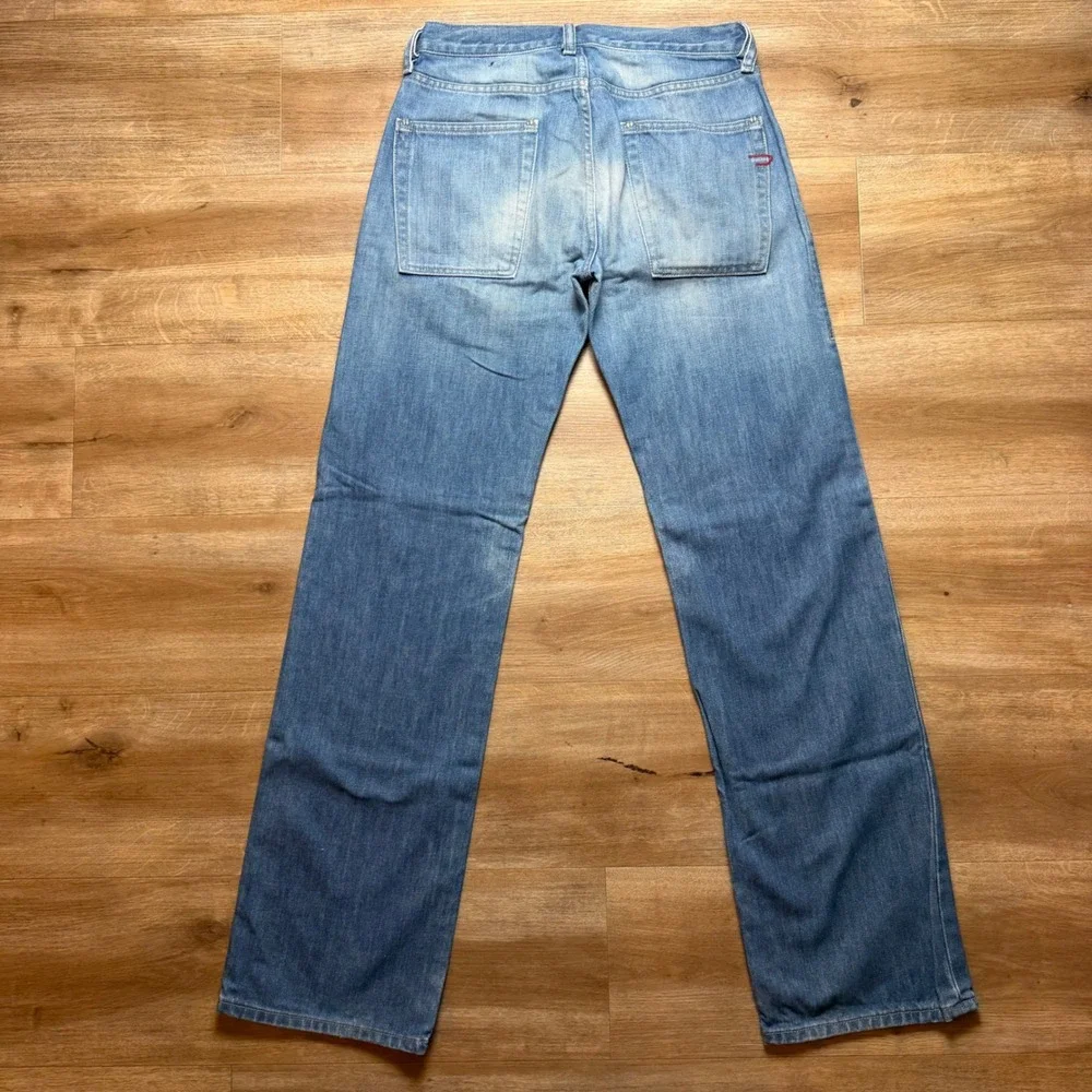 Diesel Roxe Jeans Mens 29x32 Blue Relaxed Straight Leg Light Wash Made in Italy‎